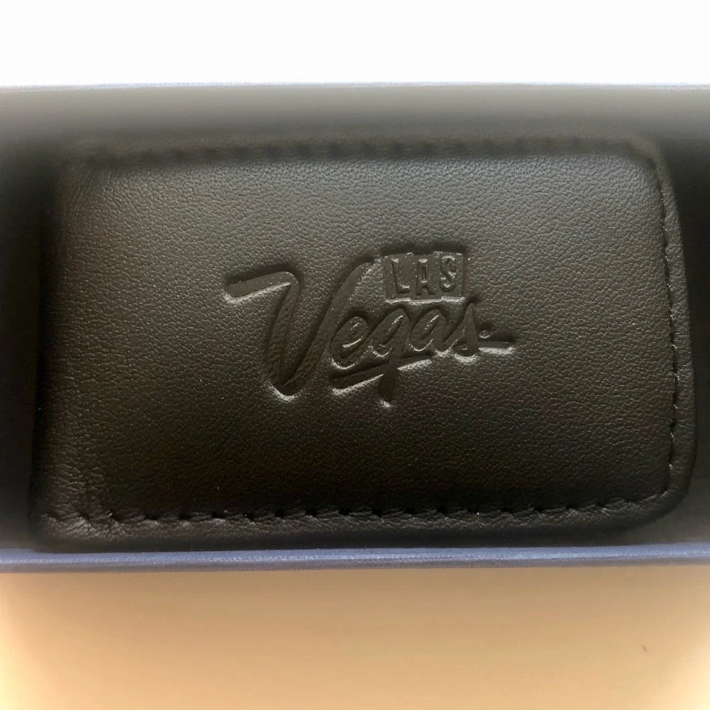NIB Las Vegas Leather Money Clip